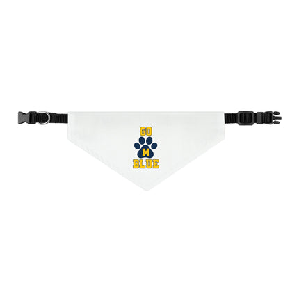 Michigan Wolverines Pet Bandana Collar: Go Blue Football Gift