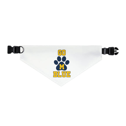 Michigan Wolverines Pet Bandana Collar: Go Blue Football Gift