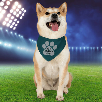 Philadelphia Football Dog Bandana Collar – Fly Eagles Fly Pet Accessory | Adjustable Gameday Dog Collar | Football Gift for Dog Lovers