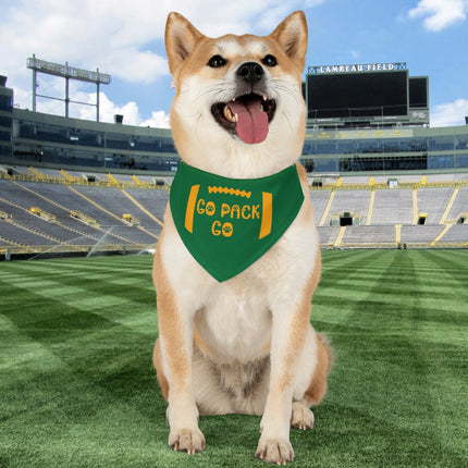 Green Bay Dog Bandana Collar: Wisconsin Football Pet Collar