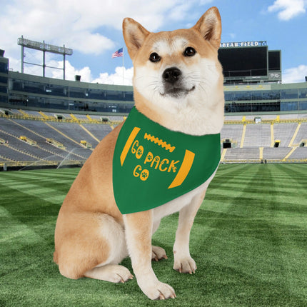 Green Bay Dog Bandana Collar: Wisconsin Football Pet Collar