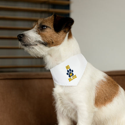 Michigan Wolverines Pet Bandana Collar: Go Blue Football Gift