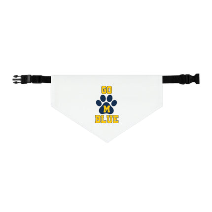 Michigan Wolverines Pet Bandana Collar: Go Blue Football Gift