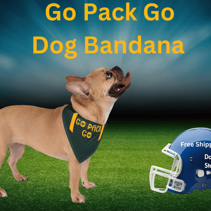 Go Pack Go Dog Bandana: Wisconsin Football Pet Gift