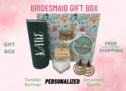 Bridesmaid Gift Box | Personalized Wedding Party Gift | Maid of Honor Thank You | Bridal Proposal Gift