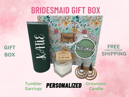 Bridesmaid Gift Box | Personalized Wedding Party Gift | Maid of Honor Thank You | Bridal Proposal Gift
