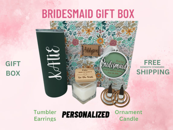 Bridesmaid Gift Box | Personalized Wedding Party Gift | Maid of Honor Thank You | Bridal Proposal Gift