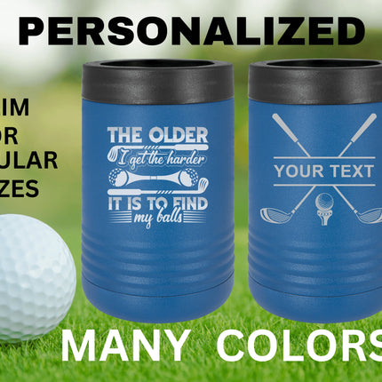 Custom Dad Gift | Golf Can Cooler |Beer Can Cooler | Personalized Beverage | Gift for Husband | Golf Gift | Groomsman Gift