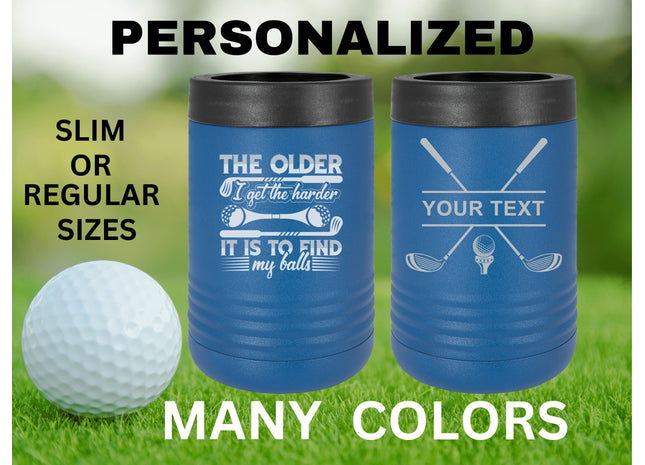 Custom Dad Gift | Golf Can Cooler |Beer Can Cooler | Personalized Beverage | Gift for Husband | Golf Gift | Groomsman Gift