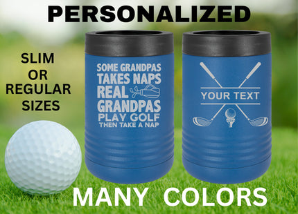 Custom Grandpa Gift | Golf Can Cooler |Beer Can Cooler | Personalized Beverage | Gift for Grandfather | Golf Gift | Grandpa Gift