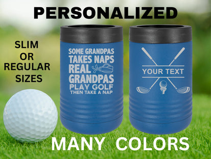 Custom Grandpa Gift | Golf Can Cooler |Beer Can Cooler | Personalized Beverage | Gift for Grandfather | Golf Gift | Grandpa Gift