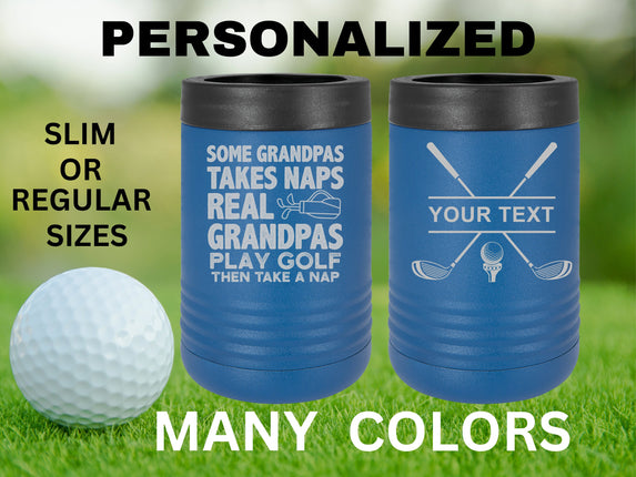 Custom Grandpa Gift | Golf Can Cooler |Beer Can Cooler | Personalized Beverage | Gift for Grandfather | Golf Gift | Grandpa Gift