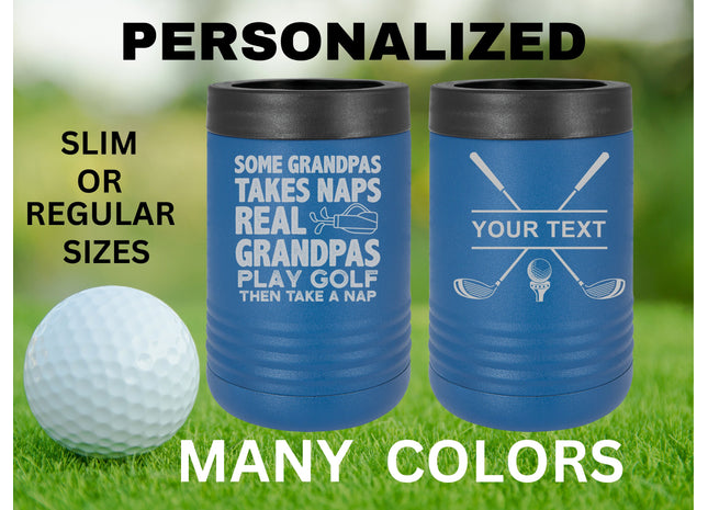 Custom Grandpa Gift | Golf Can Cooler |Beer Can Cooler | Personalized Beverage | Gift for Grandfather | Golf Gift | Grandpa Gift