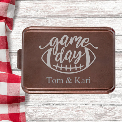 Personalized Aluminum Cake Pan or Pie Tin: Engraved Baking Gift with Lid