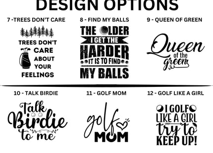 Personalized Golf Bag Tag with Tees | Custom Golf Gift for Men | Engraved Golf Accessories | Funny Retirement, Dad, or Tournament Gift