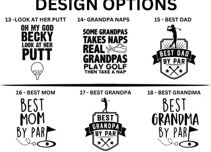 Personalized Golf Bag Tag with Tees | Custom Golf Gift for Men | Engraved Golf Accessories | Funny Retirement, Dad, or Tournament Gift