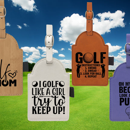 Golf Bag Tag | Custom Golf Gift | Personalized Groomsman Gift | Monogram Golf Gift | Wedding Party Gift | Retirement Gift | Bachelor Gift