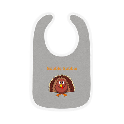 Thanksgiving Baby Bib: Turkey 'Gobble Gobble' Design