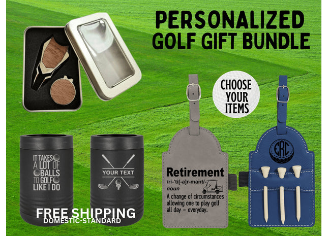 Ultimate Golf Gift Basket | Custom Golf Gift | Personalized Groomsman Gift | Monogram Golf Gift | Wedding Party Gift | Retirement Gift