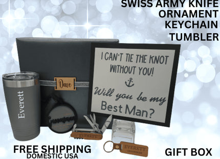 Groomsman Gift Box | Personalized Wedding Party Gift | Best man Thank You | Groom Proposal Gift