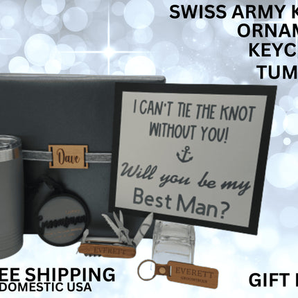 Groomsman Gift Box | Personalized Wedding Party Gift | Best man Thank You | Groom Proposal Gift