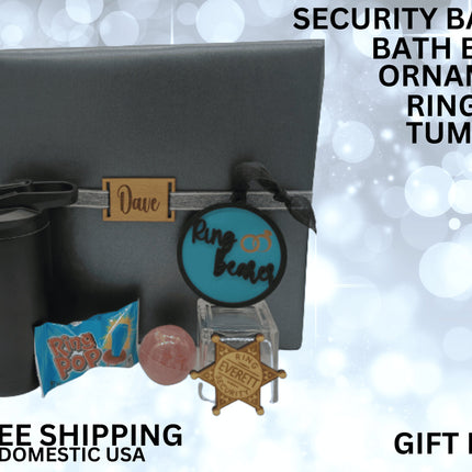 Ring Bearer Gift Box | Personalized Wedding Gift | Ring Bearer Thank You | Ring Security
