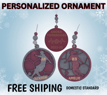 Personalized Soccer Ornament: Custom Team Keepsake