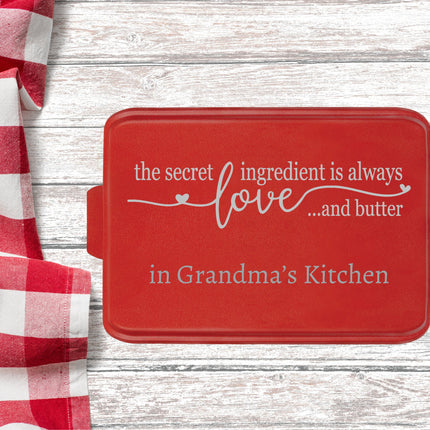Personalized Aluminum Cake Pan or Pie Tin: Engraved Baking Gift with Lid