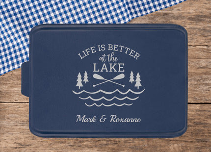 Custom Aluminum Cake Pan | Personalized Pie Tin | Baking Gift | Engraved Pan with Lid | Gift for Her | Gift for Mom | Housewarming Gift