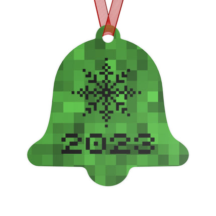 Personalized Gamer Christmas Ornament: Metal Holiday Ornament