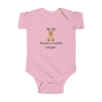 Reindeer Christmas Baby Bodysuit: Santa's Cutest Helper