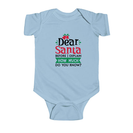 Dear Santa Baby Bodysuit: Holiday Outfit, My First Christmas