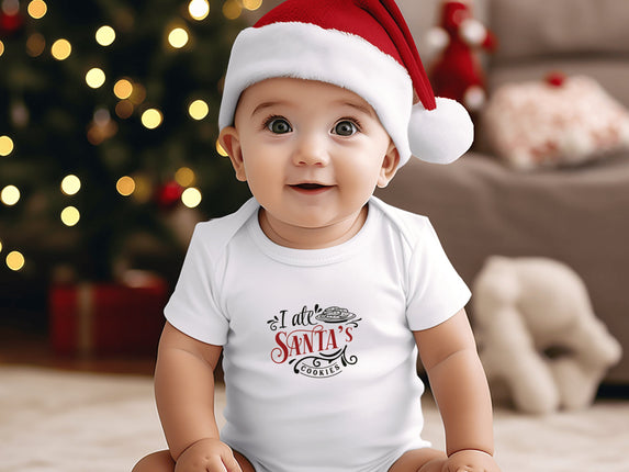Christmas Baby Bodysuit: I Ate Santa's Cookies Outfit