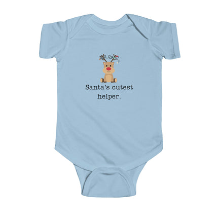 Reindeer Christmas Baby Bodysuit: Santa's Cutest Helper
