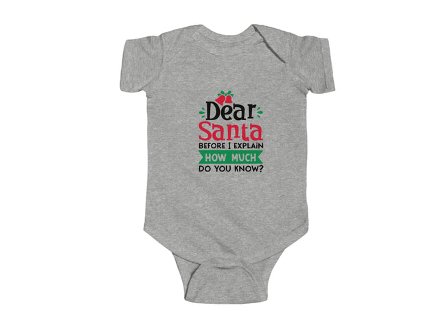 Dear Santa Baby Bodysuit: Holiday Outfit, My First Christmas