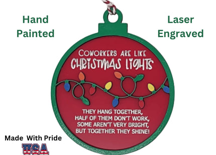 Coworker Holiday Ornament | Custom Christmas Ornament | Corporate Holiday Gift | Personalized Gift | Funny Coworker Ornament | Employee Gift