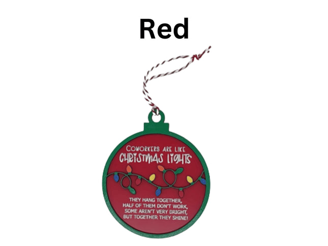 Coworker Holiday Ornament | Custom Christmas Ornament | Corporate Holiday Gift | Personalized Gift | Funny Coworker Ornament | Employee Gift