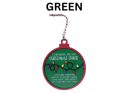 Coworker Holiday Ornament | Custom Christmas Ornament | Corporate Holiday Gift | Personalized Gift | Funny Coworker Ornament | Employee Gift