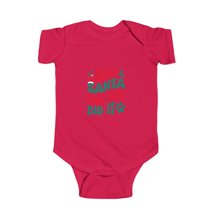 Christmas Baby Bodysuit: Dear Santa, The Cat Did It