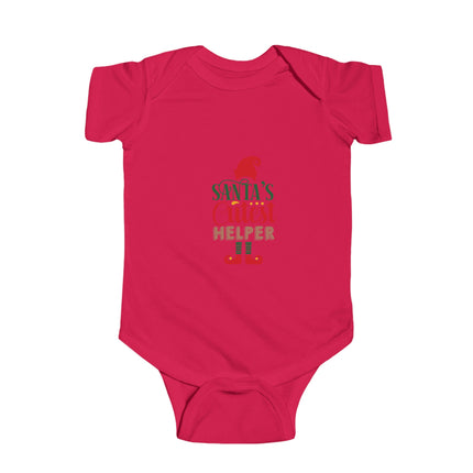 Santa's Cutest Helper Baby Bodysuit - Holiday Outfit