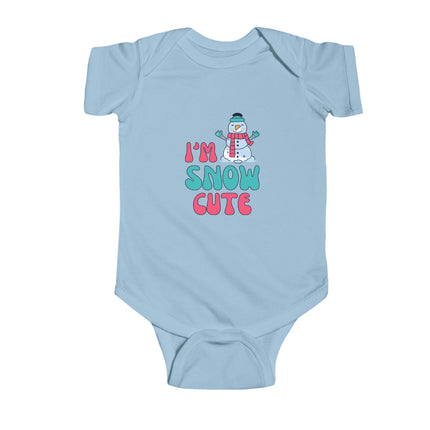 Christmas Infant Bodysuit | Holiday Baby Clothes | Newborn Baby Gift | Snow Cute Bodysuit | My First Christmas | Santa Baby Outfit