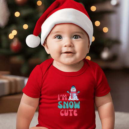 Christmas Infant Bodysuit | Holiday Baby Clothes | Newborn Baby Gift | Snow Cute Bodysuit | My First Christmas | Santa Baby Outfit