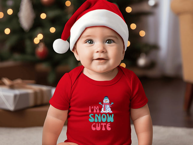 Christmas Infant Bodysuit | Holiday Baby Clothes | Newborn Baby Gift | Snow Cute Bodysuit | My First Christmas | Santa Baby Outfit