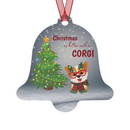 Corgi Ornament | Custom Holiday Ornament | Christmas Corgi Ornament | Personalized Ornament Kids | Corgi Mom Dad Gift | Christmas Ornament