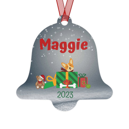 Corgi Ornament | Custom Holiday Ornament | Christmas Corgi Ornament | Personalized Ornament Kids | Corgi Mom Dad Gift | Christmas Ornament