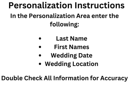 Personalized Cutting Board | Wedding Names and Location Charcuterie Board