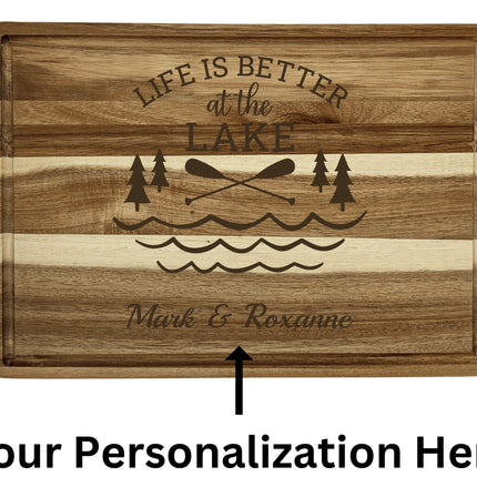 Personalized Cutting Board | Life is Better at the Lake Charcuterie Board