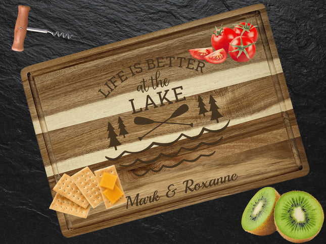 Personalized Cutting Board | Life is Better at the Lake Charcuterie Board