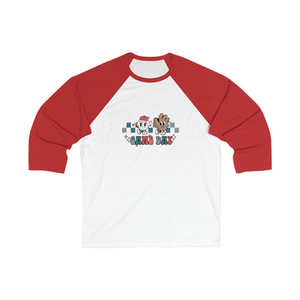 Baseball 3/4 Sleeve Tee: Game Day Softball Mom Shirt