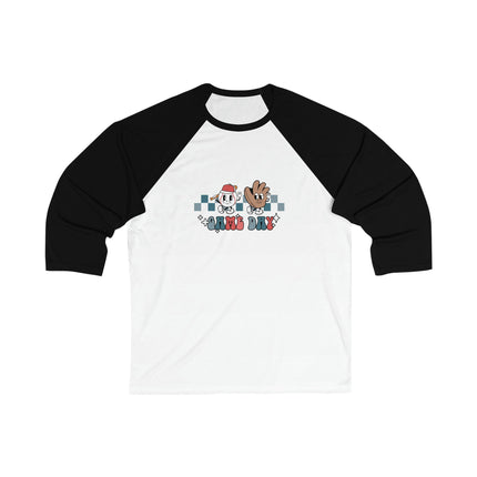 Baseball 3/4 Sleeve Tee: Game Day Softball Mom Shirt